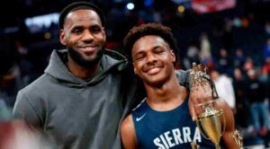 LeBron James. Bronny James. Lakers news