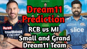 RCB vs MI dream11 prediction