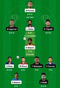 lkn vs srh dream11 team