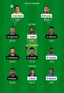 lsg vs srh dream11 team