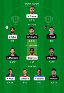 lkn vs srh dream11 team