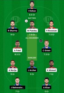 DC vs MI Dream11 Prediction