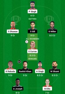 pbks vs gt dream11 prediction