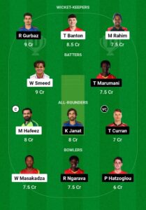 JBL vs CTSA Dream11 Prediction