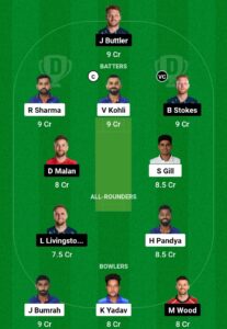 IND vs ENG Dream11 Prediction