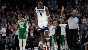 Anthony Edwards Leads Timberwolves to Victory, Ending Celtics' Undefeated Streak; James Harden Falls Short in Clippers Debut