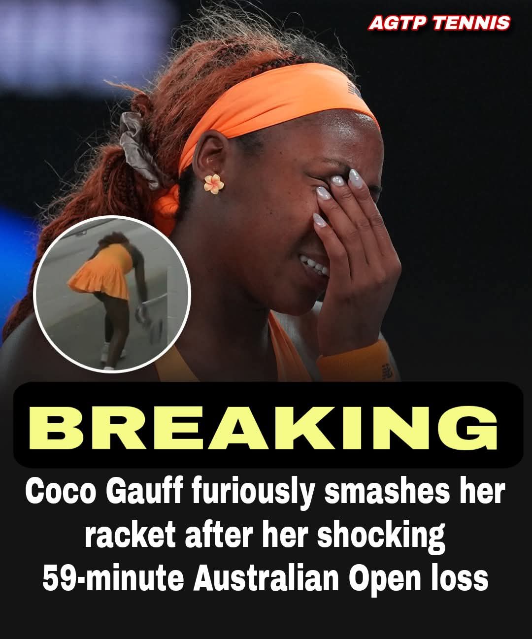 Calls for change as Coco Gauff could face $50,000 fine for incident after loss at Aus Open