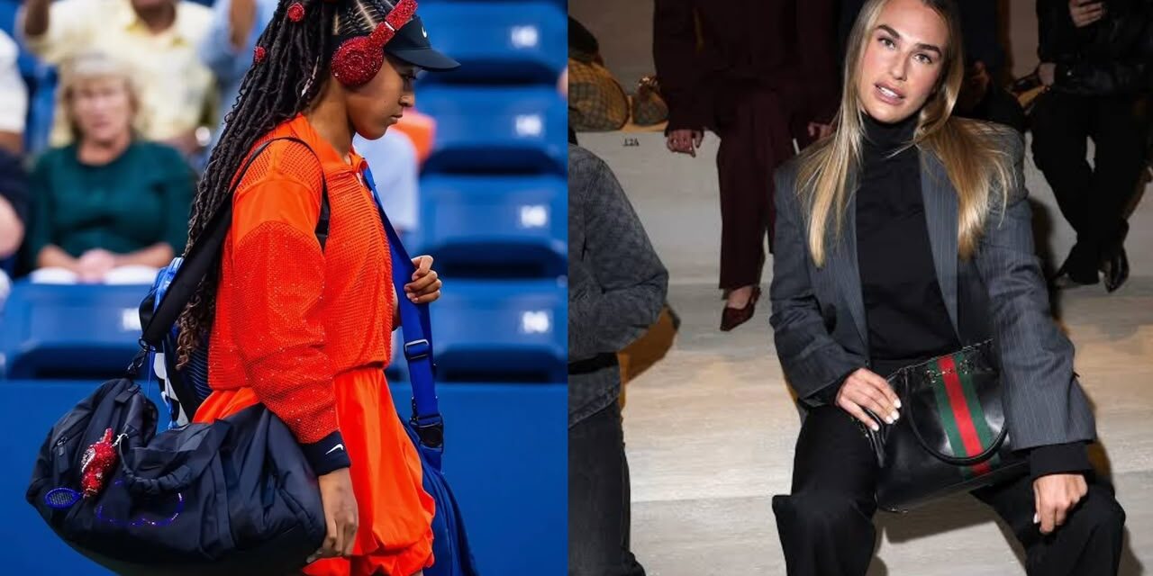 Aryna Sabalenka Maria Sharapova Naomi Osaka Iga Swiatek and Emma Raducanu off-court fashion